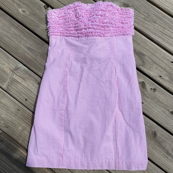 Lilly Pulitzer Franco Strapless Tie Back Dress